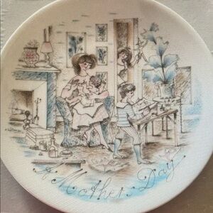 Haviland Mother Day Plate - 1978 At Home in original box